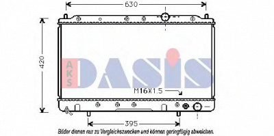 AKS DASIS 140190n -  Радиатор, охлаждение двигателя